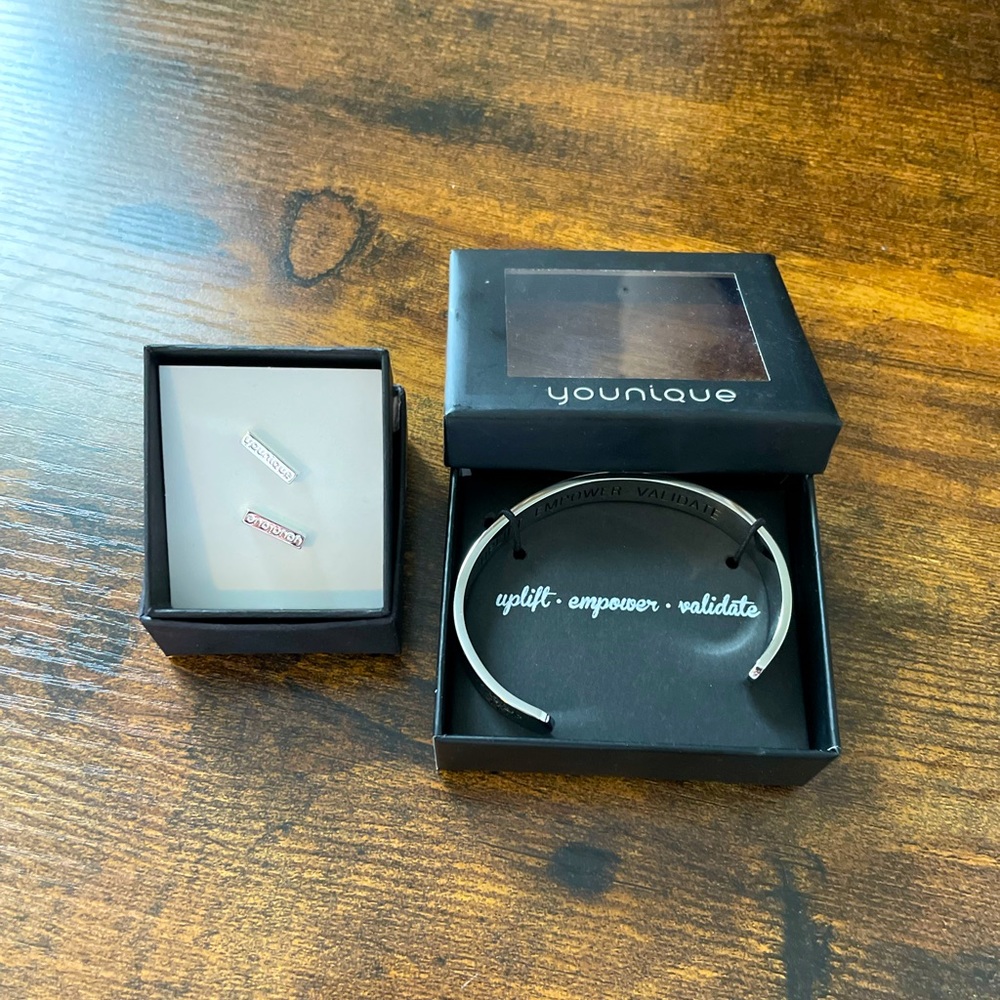 Younique Earrings and Bracelet